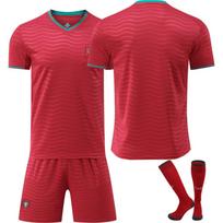 2026 FIFA World Cup Portugal Home Sport Training Jersey Set with Socks Teens Kids Adults Football Kits 16