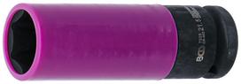 Galvutė smūginė ilga plonasienė | su plastikine apsauga | 12,5 mm (1/2") | 21.5 mm (7326)