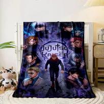 Multiple characters surrounded by dark energy and glowing elements. for all seasons blanket lunch break throw gift 80cm x 120cm