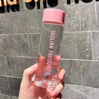 200ML Cartoon Pattern OutdoorDrinking Bottle Cup Anti-drop Plastic Cup Portable Outdoor Water Bottle rožinė
