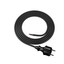 Kabel Gumowy Z Wtyczką Prostą 2M 2X1,5Mm2 16A Ip44 Czarny H07Rn-F Mocny