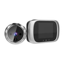 Skaitmeninis durų peržiūros įrankis „Peephole Door“ kameros durų skambutis 2,8 colio LCD ekranas naktinio matymo nuotraukų fotografavimas sidabras