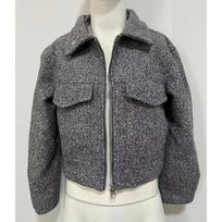 Autumn and Winter New Casual Warm Woolen Coats Women Street Fashion Pockets Short Jackets Women Turn Down Collar Solid Vintage Lady  Jacket Coat 25082 XS pilka spalva