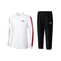 Li-Ning Color Block Straight Leg Hoodie And Straight Leg Pants Set Unisex Hoodies, Pants AWEU005-2 XL