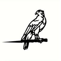 Metalinio vanago silueto kaimiškas „Birds of a Feather“ dekoras lauko erdvėms, idealus namų, sodo ir terasos dekoravimui juoda