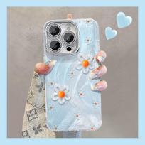 Lines and Flowers Suitable for Iphone16 IPhone Phone Case 15promax Feather Yarn 14 Three-dimensional 13 Small Fresh 12 Women iPhone 16