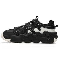 FILA Panini Fashion Versatile Low-Top Retro Basketball Shoes Women sneaker Black White F12W211121FBJ 37.5
