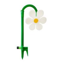 Šokanti gėlė vandens purkštuvas Crazy Flower purkštuvas su smaigu 360 laipsnių besisukantis vejos purkštuvas kiemo laistymui sodo drėkinimui vaikams augintiniams 1pc balta
