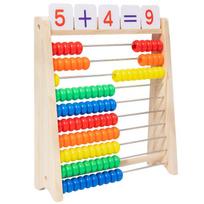 Spalvoti Karoliukai Medinis Skaičiuotuvas Žvalgybos Ugdymo Skaičiuotuvas Vaikams Matematikos Edukacinis Žaislas Skaičiuoti Karoliukus Skaičiuotuvas