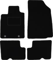 Black velour floor mats for: Dacia Logan station wagon, sedan (2004-2012)