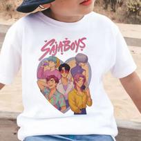 Summer Short Sleeve KPop Demon Hunters Saja Boys Print T-shirts Kids Clothes Tee Cotton Children Tshirt Baby Girl Boy Casual Top 110
