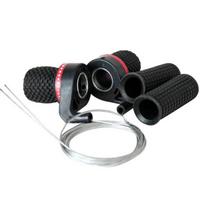 1 pora Plastikinės ir guminės Dviračio Pavarų Perjungiklio Rankenėlės Rankena Juoda Black + red