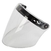 090E Motociklo šalmo skydelis 3 spaustukų dizainas Atviro veido šalmo skydelis Dovana motociklų entuziastams skaidri