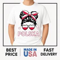 Polska-Shirt Polish Flag Poland Adult Women T-Shirt HOT ITEM Unisex T-Shirt L