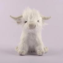25 cm modeliavimas Highland Cow pliušinis gyvūnėlių lėlė Minkštas įdarytas Highland Cow pliušinis žaislas Kawaii vaikams Dovanų žaislas kūdikiui Namų kambario dekoras