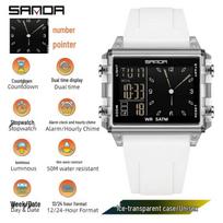 Sanda Trendy Large Digital Sports Watch with Timer, Stopwatch, Luminous Display, Calendar, Alarm & Waterproof Features.