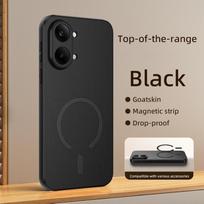 Luxury Goat Skin Leather Magnetic Ring Phone Case for POCO X8 Pro X8 Pro Max Redmi Turbo 5 5Max 4Pro K90/K80 Pro Max Back Cover POCO X8 Pro juoda