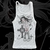 2000s y2k Harajuku New Model Ribbed Tank Streetwear Trendy personality Clothes Year round clothing Unisex Comfortable Short soft L