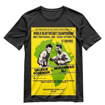 George Foreman Marškinėliai The Rumble In The Jungle Kovos Plakato Marškinėliai S-XXXL XL