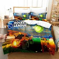Naujas 3D spausdintas žaidimo „League Rocket“ patogus antklodės užvalkalas, pagalvės užvalkalas, patalynės komplektas vaikų miegamojo dekoravimui, namų tekstilė 135x200cm