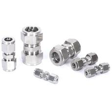 Fit Tube O/D 3-25mm 1/8  1/4  3/8  1/2  304 Stainless Equal Straight Ferrule Pneumatic Air Compression Fitting 6mm