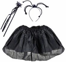 Kostium Strój Pająk Tutu Opaska Różdżka Halloween
