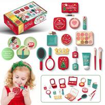 New Christmas Theme Children's Pretend Makeup Toy Set Safe Non-toxic Realistic Makeup Toy for Little Girls Birthday Gift