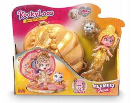 Kookyloos Mermaid Złota Jewel Syrenka Laleczka Lalka Syrena Złoty Akcesoria