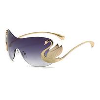 Cross-Border One-Piece Ins Style Full-Frame Sunglasses Charming Modern Retro Sunglasses Fashionable Stt Style Sunglasses Lh301