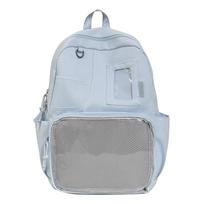 New Harajuku Ita Bags Women Lolita Transparent Daypack High Capacity Ladies Sweet Cute Y2k Backpacks Japanese Kawaii School Bag dangaus mėlyna spalva