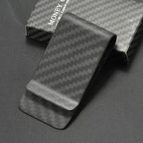 Fashion Real Carbon Fiber Card Holder Minimalist Stylish Money Clip Slim Cash Clip Business