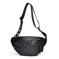 Women Fashion Leather Fanny Pack Chain Decorated Crossbody Bag Trendy Waist Bag for Outdoor Activities juoda