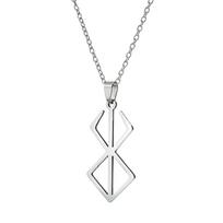 Stainless Steel Jewelry Berserk Necklace Sword Pendants Choker The Mad Warrior Of Norse Viking Mythology Men Adornment Gift 50cm