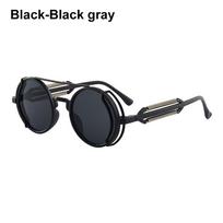 Retro Classic Steampunk Sunglasses UV400 Round Frame Design Colored Lenses Glasses Eyewear Gothic Men Women Sunglasses Steampunk
