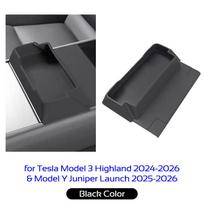 For Tesla Model 3 Highland 2024 Y Juniper 2025-2026 Armrest Glasses Holder Center Console Storage Box Tray Organizer Accessories