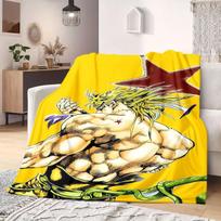 JOJO anime Flannel Blanket Warm,Comfortable,Suitable for Bedrooms,Sofas,Beds,Chairs,Picnics,Travel 75x90cm