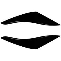 FOR POLO MK6 2018-2026 Rear Headlight Eyebrow Eyelid Cover Trim ABS Eyebrows Headlight Accessories Sticker