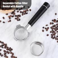 Coffee Tamper Set 2 in 1 5300CMm   Coffee Tamper with Stirrer Stainless Steel Curved Base Magnetic Coffee Distributor Tamper Bottomless Portafi