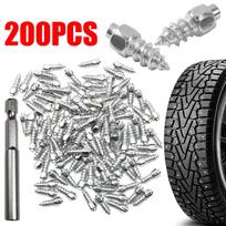 200Pcs 4x12mm Screw Tire Studs Snow Spikes Anti-Slip Anti-ice Tool For Car SUV Snow Tire Nail Anti-skid Nail Car Tire Stud