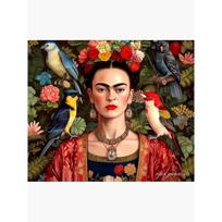Tapestry of Frida Kahlo 75x100 juoda