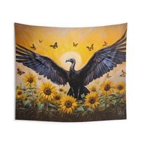Tapestry Altar of the River Goddess Oshun Ibukole 75x100 juoda