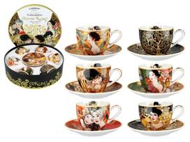 Zestaw 6 Filiżanek Espresso Gustav Klimt Komplet Do Kawy Prezent Dla Niej