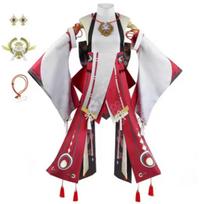 Halloween Yae Miko Cosplay Costume Impact Uniform Wig Cosplay Anime Chinese Style Halloween Costumes for Women Game XL