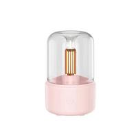 Ledambient Light Portable Mini Aroma Diffuser Usb Air Humidifier Essential Oil Night Light Cold Mist Maker Sprayer For Home Gift Pink white