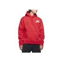 Nike Sb Icon Skateboard Hoodie Long-Sleeve Pullover With Logo Men Tops University-Red CW7065-657 L