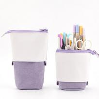 Creative Retractable pencil case school stationery Storage bag Kawaii Solid color Pen case cute pen holder gifts for kid pen bag
