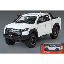 1/24 Great Wall Motor DA LILUN GUN AUTOMOBILIO MODELIS Lieto metalo lydinio modelis Automobilis Garsas Šviesa Atitraukiamas Kolekcija Vaikų žaislas C358 balta