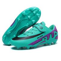 New children's football shoes Velcro boys and girls long nails broken nails flat bottom primary and secondary school students competition sports shoes 28