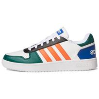 Adidas Neo Hoops 2.0 Durable Low-Top Retro Basketball Shoes Men Sneakers White Green Orange GY5898 40