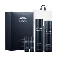 Missha For Men Aqua Breath 2‑Piece Set (Toner 195 ml + 30 ml, Emulsion 125 ml + 30 ml, + Shopping Bag) — 1 set